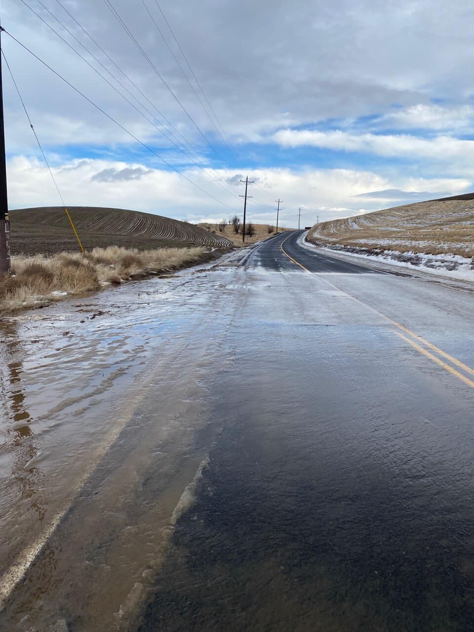 County roads flooding